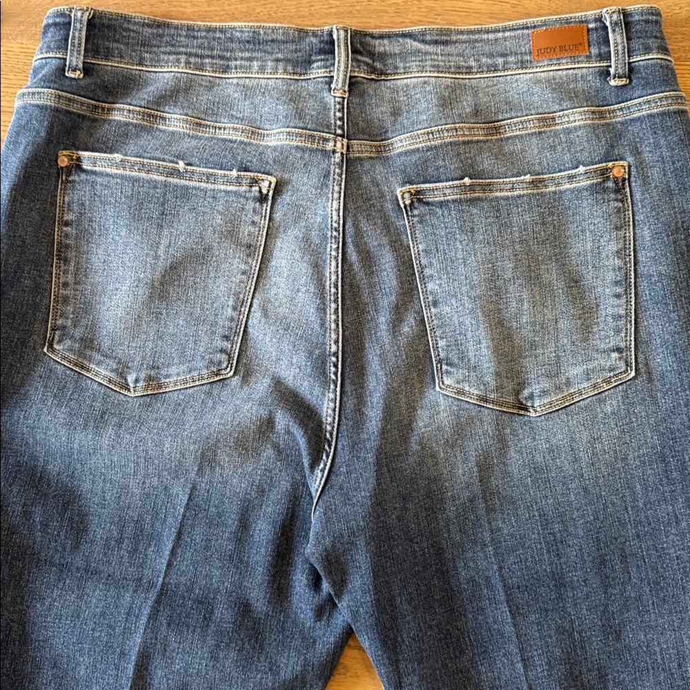 Judy Blue One Fine Day Boyfriend Fit Jeans Women’s 22W Non-Distressed Roomy Leg - Picture 14 of 16